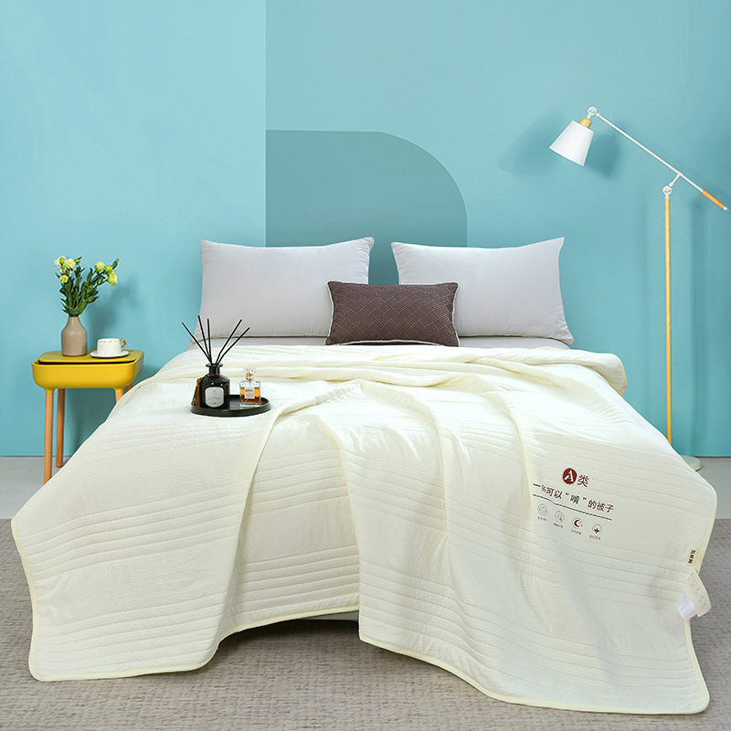 洁丽雅A类原棉防螨被200*230CM（单位：床） 鹅仔黄 200*230